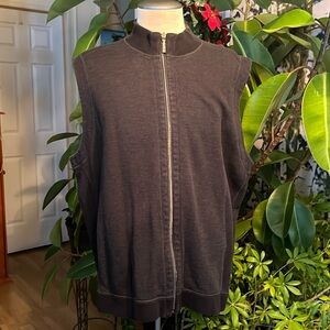 Tommy Bahama Vest 3XL (2 in 1)-Reversible Black or Grey Cotton